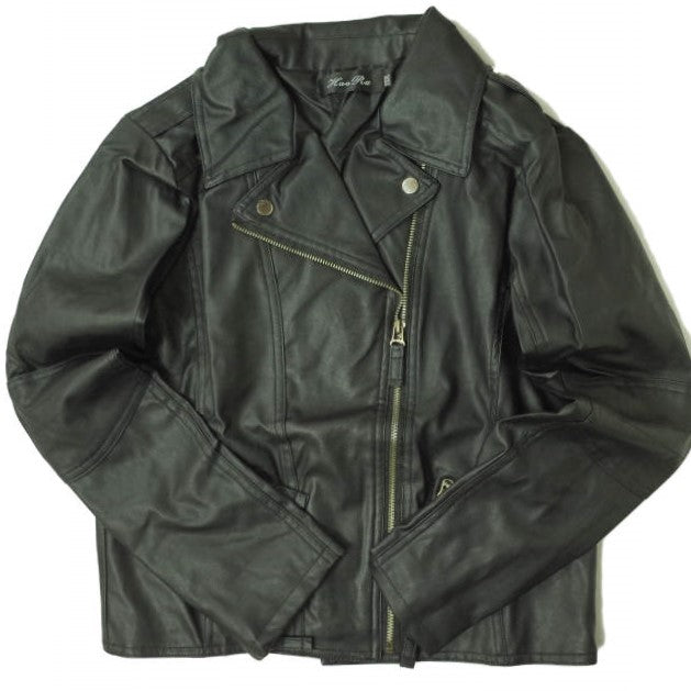 フェイクレザー ダブルライダースジャケット