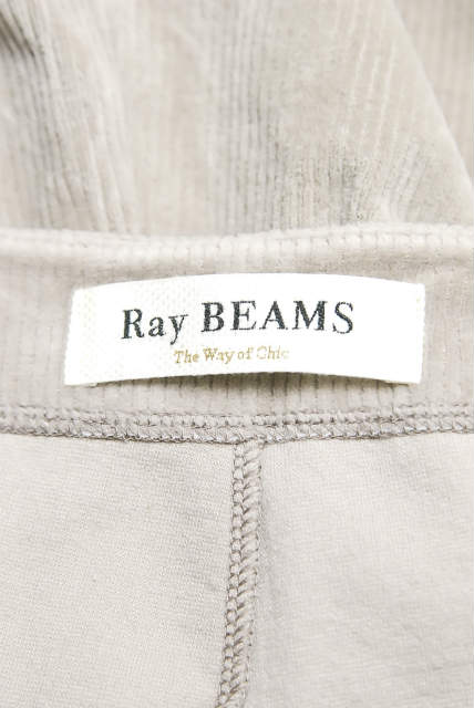 Ray BEAMS コーデュロイ ベロア オーバーオール ベージュ
