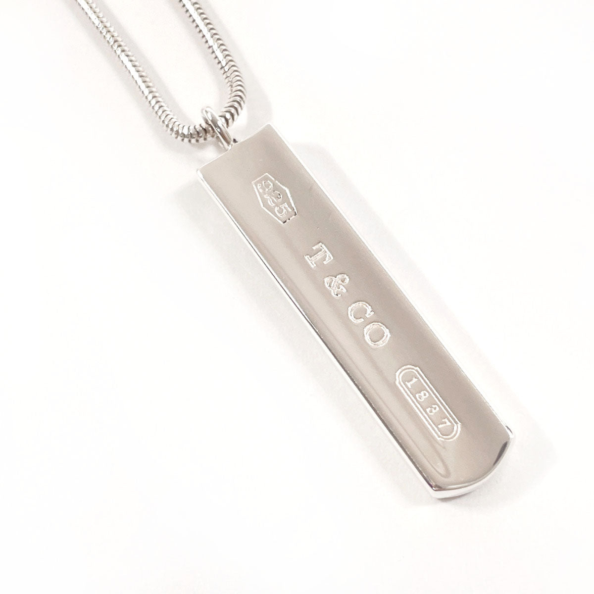 ティファニー 1837 バー ペンダント シルバー 925 ネックレス