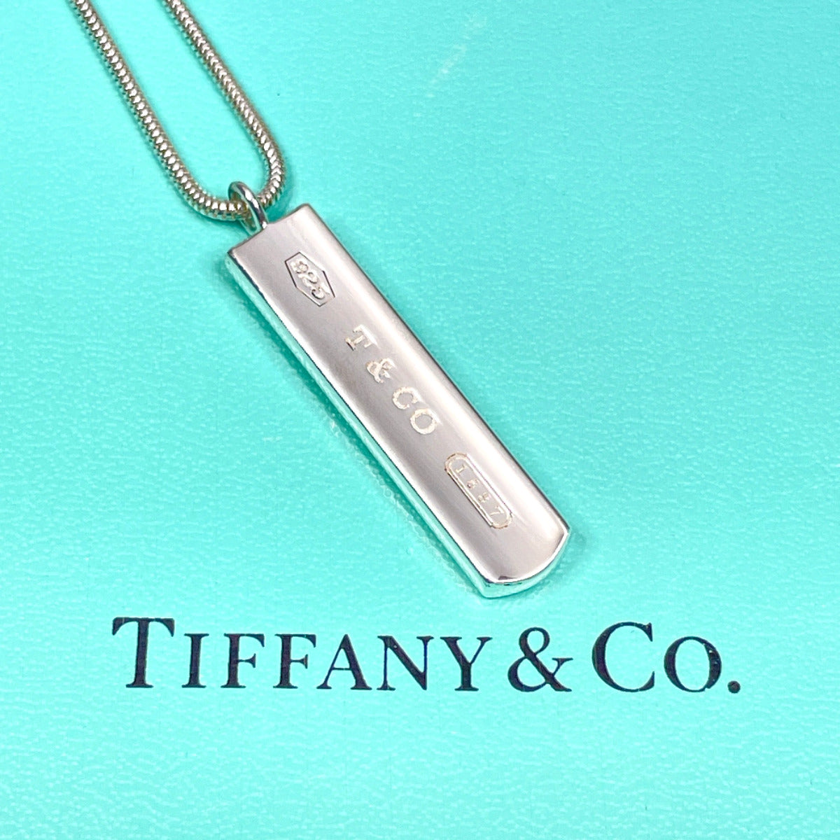 ティファニー 1837 バー ペンダント シルバー 925 ネックレス