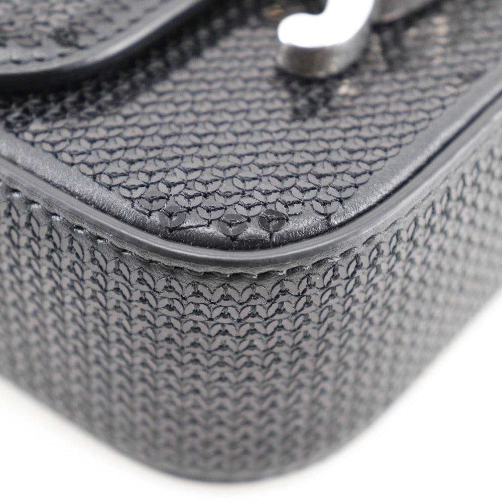 セリーヌ ミニトリオンフ レザー スパンコール 2WAYバッグ