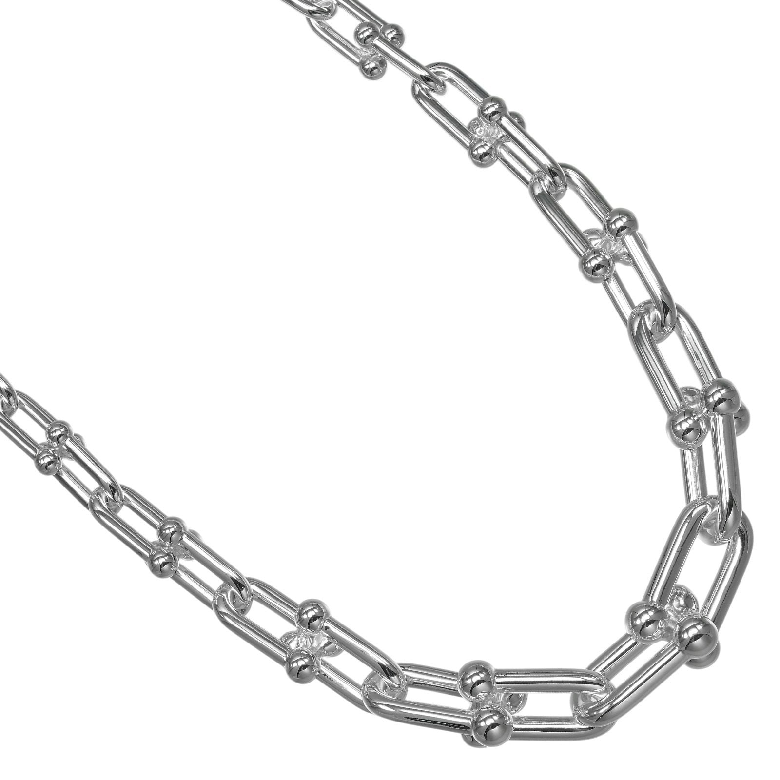 ティファニー ハードウェア グラジュエイテッドリンク シルバー ネックレス
