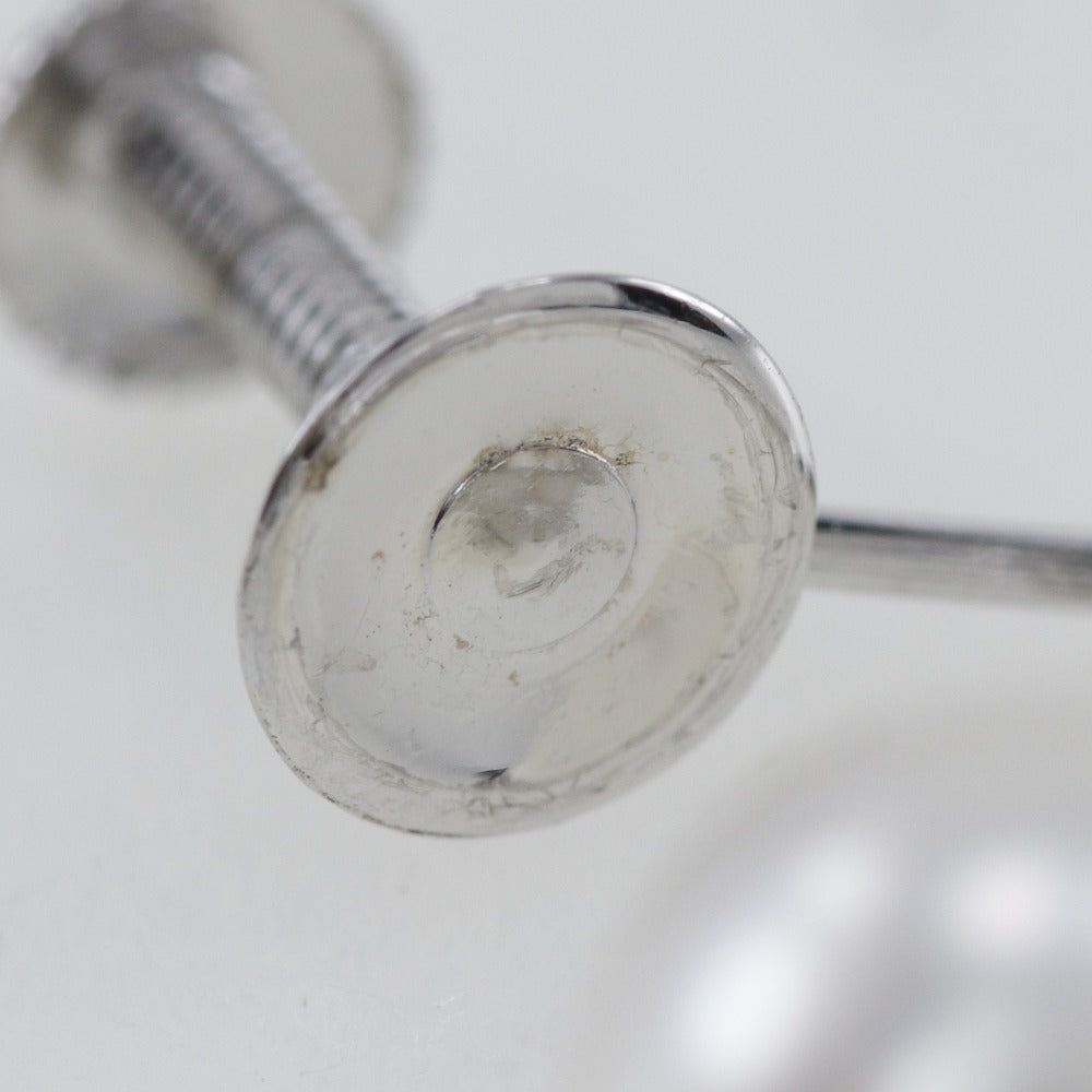 パール ピアス 7.3mm K14 ホワイト ゴールド