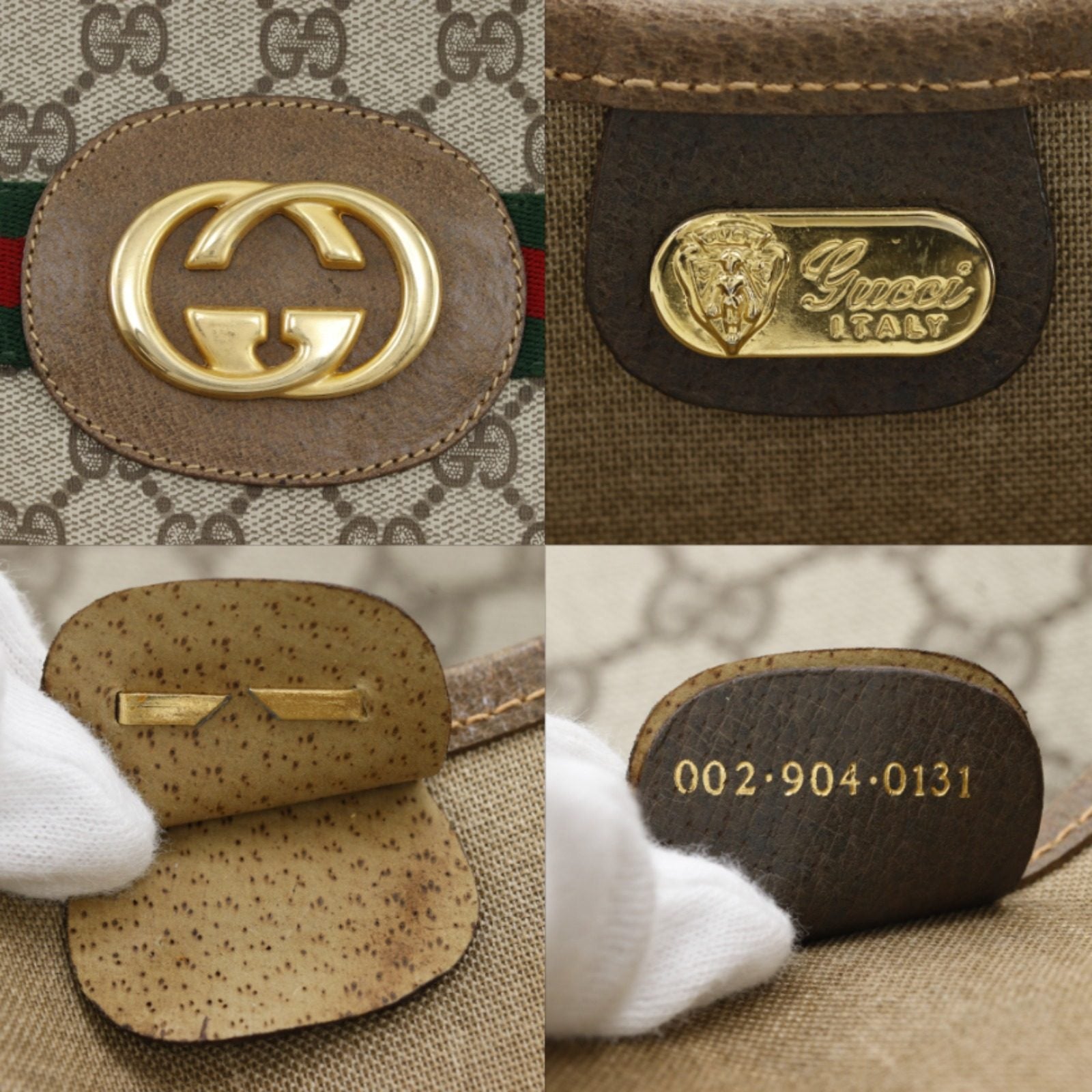 グッチ シェリーライン GGスプリームキャンバス トートバッグ