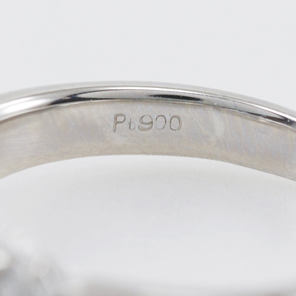 Pt900 プラチナ ダイヤモンド オーバル リング