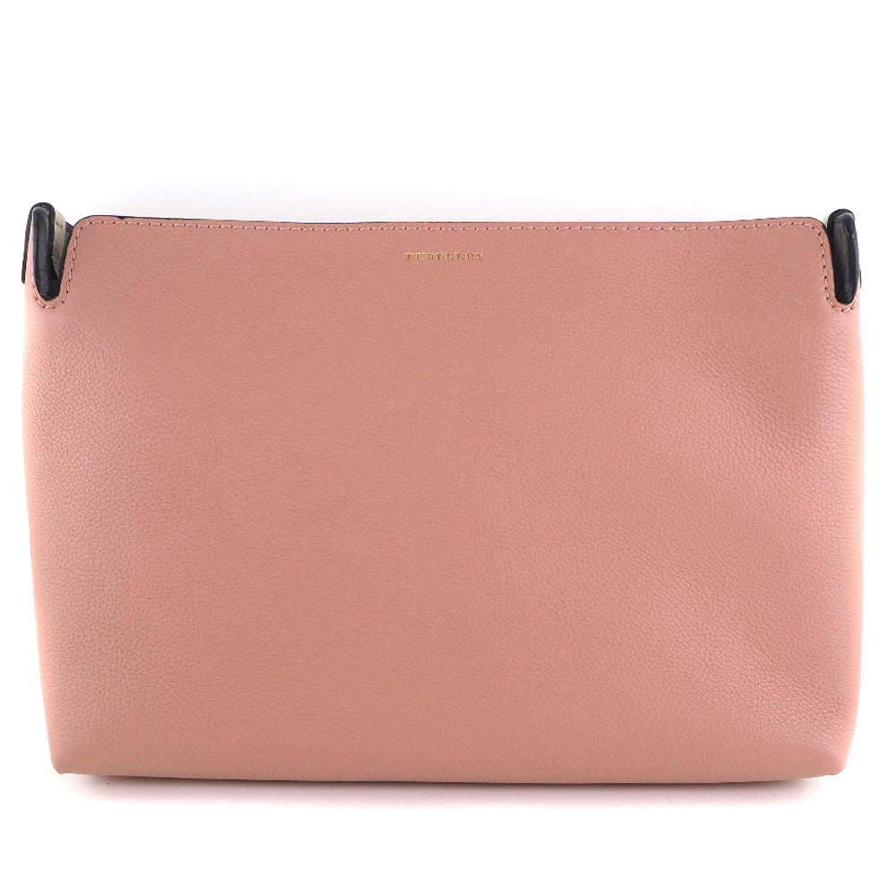 バーバリー MEDIUM CLUTCH 牛革クラッチバッグ