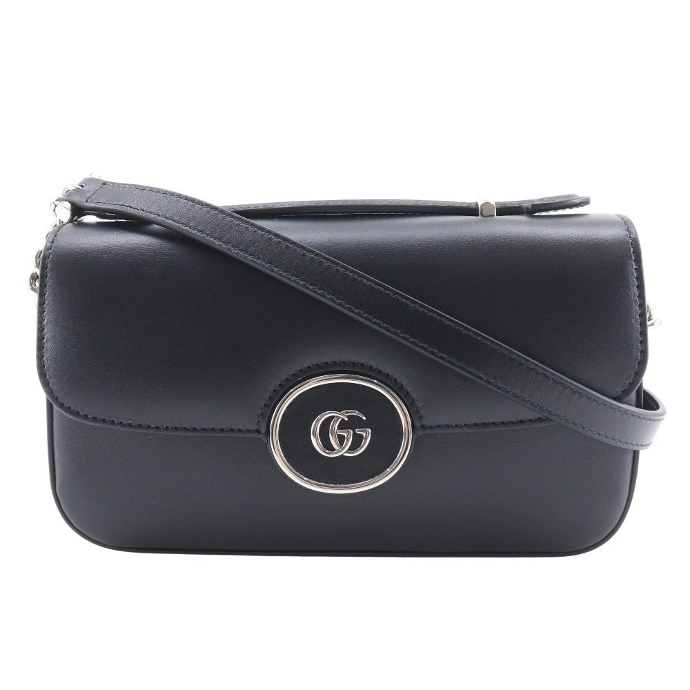 グッチ プチGG レザー2wayショルダーバッグ