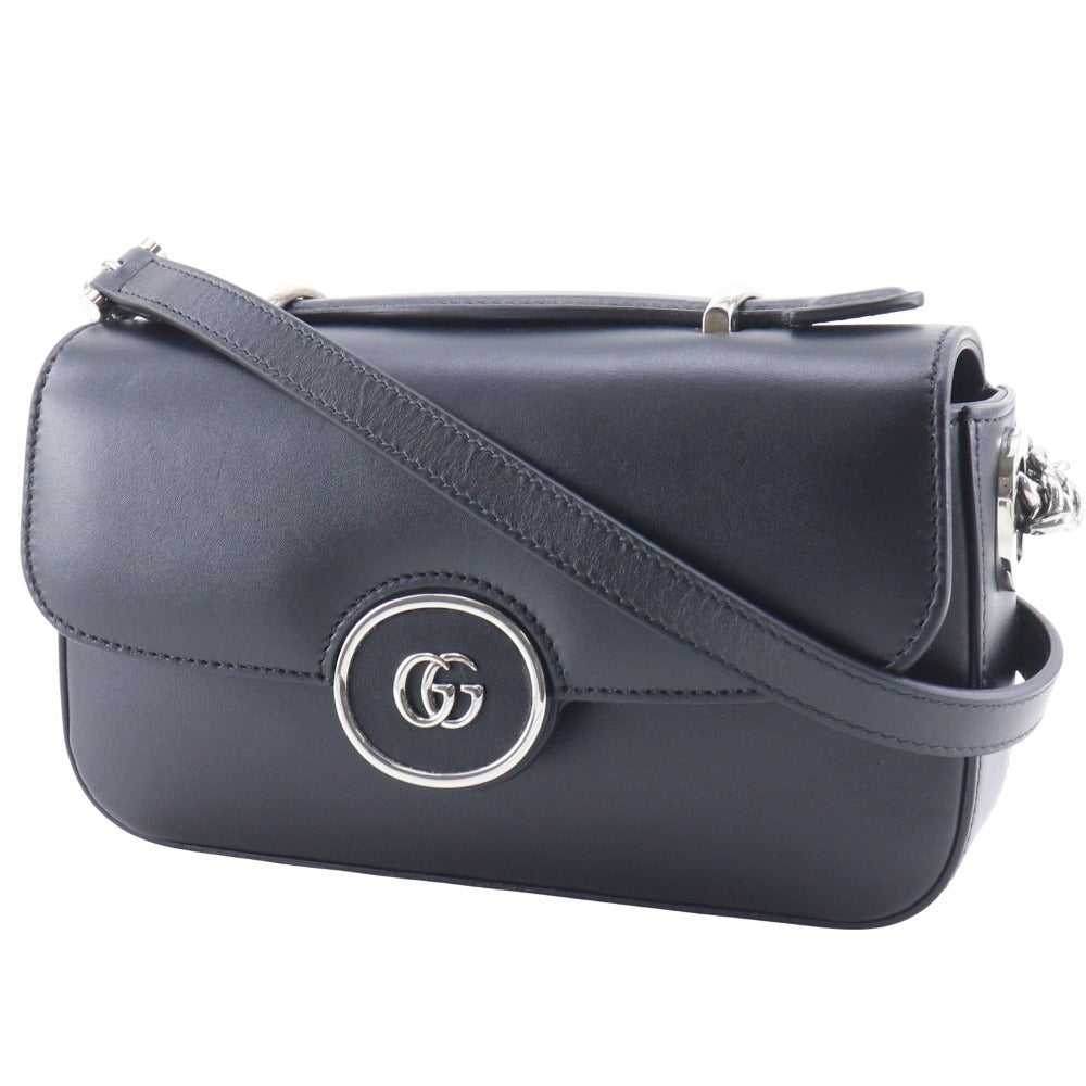 グッチ プチGG レザー2wayショルダーバッグ