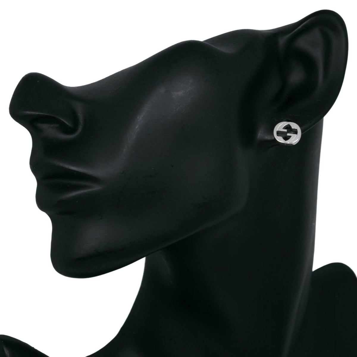グッチ インターロッキングG シルバー ピアス