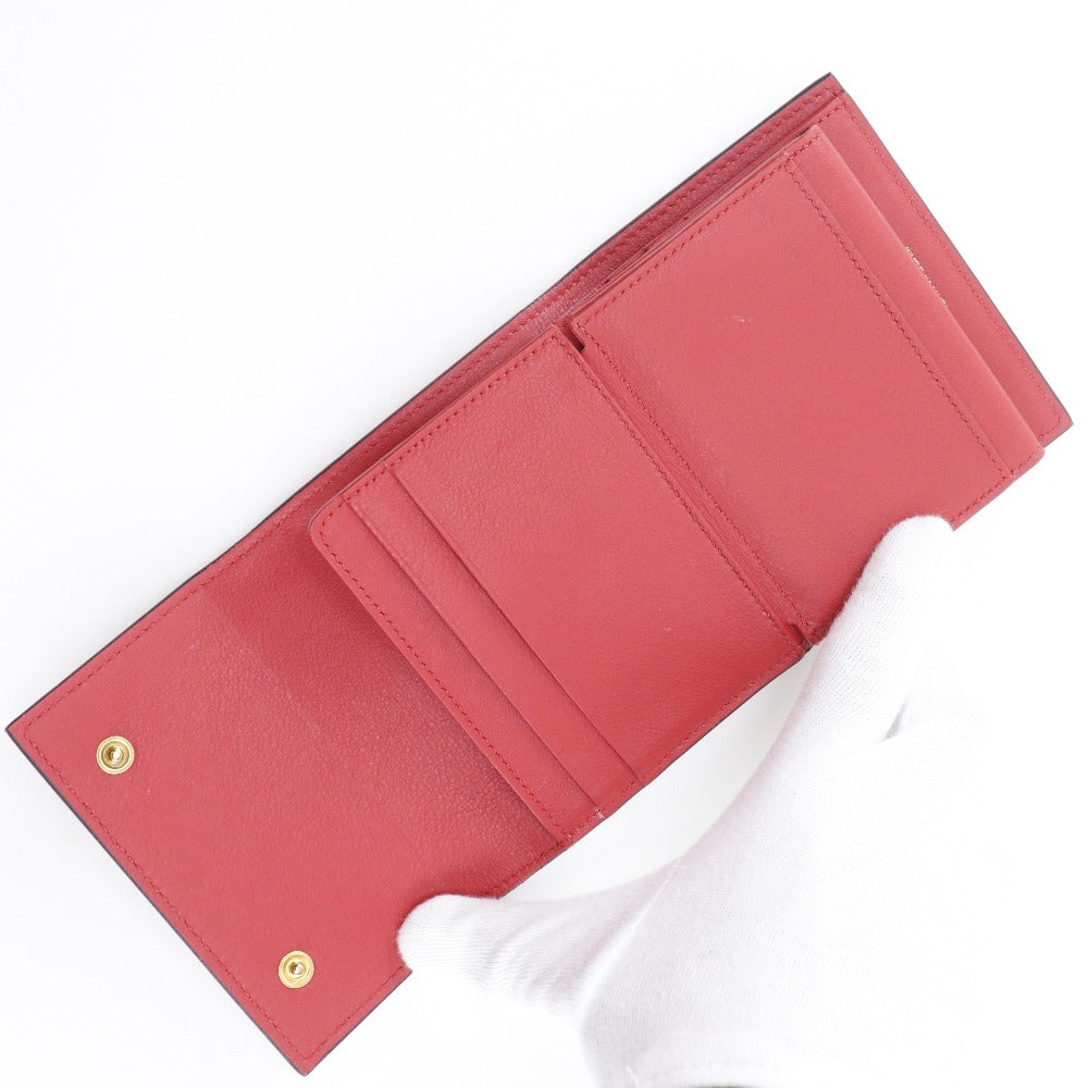 セリーヌ スモールフォールデッドマルチファンクション レザー三つ折り財布