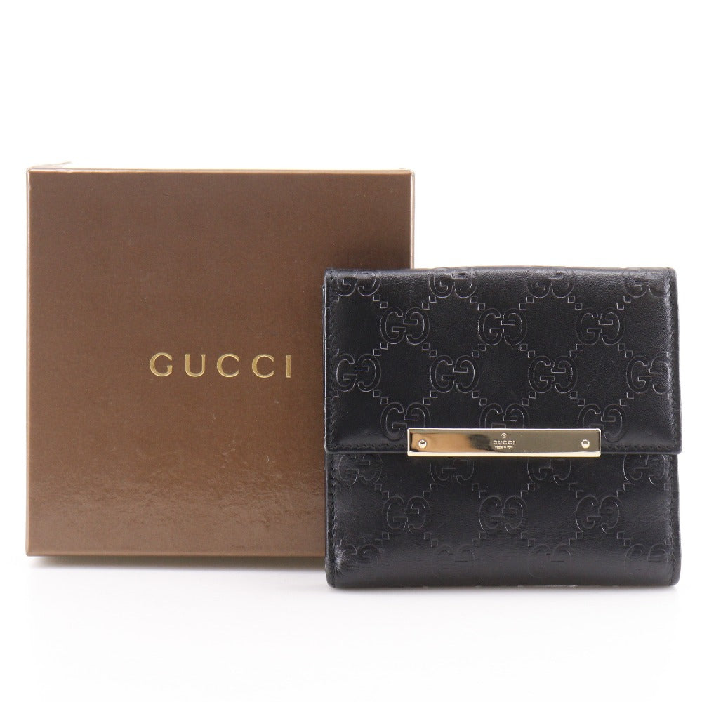 グッチ GGシマレザー 二つ折り財布