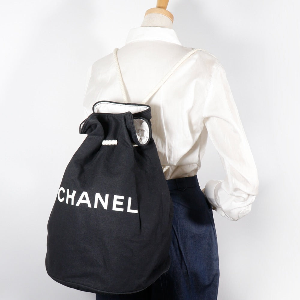 シャネル プールバッグ キャンバス ショルダーバッグ