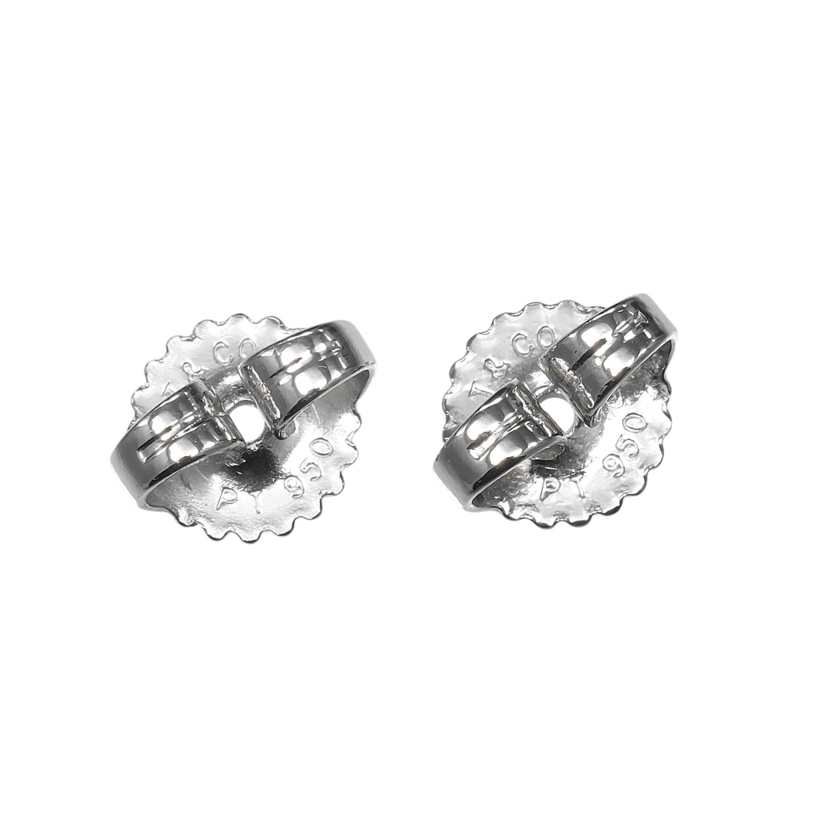 ティファニー クロスステッチ Pt950プラチナ ダイヤモンド ピアス