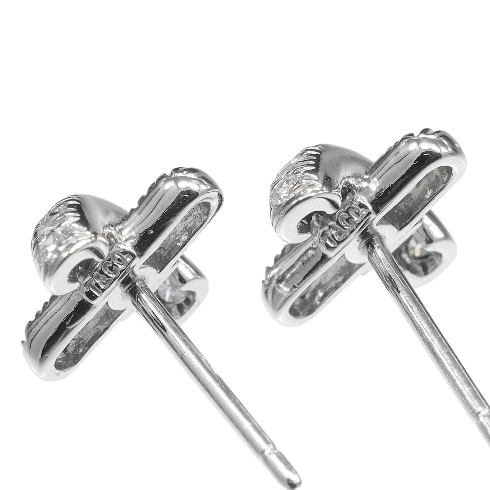 ティファニー クロスステッチ Pt950プラチナ ダイヤモンド ピアス
