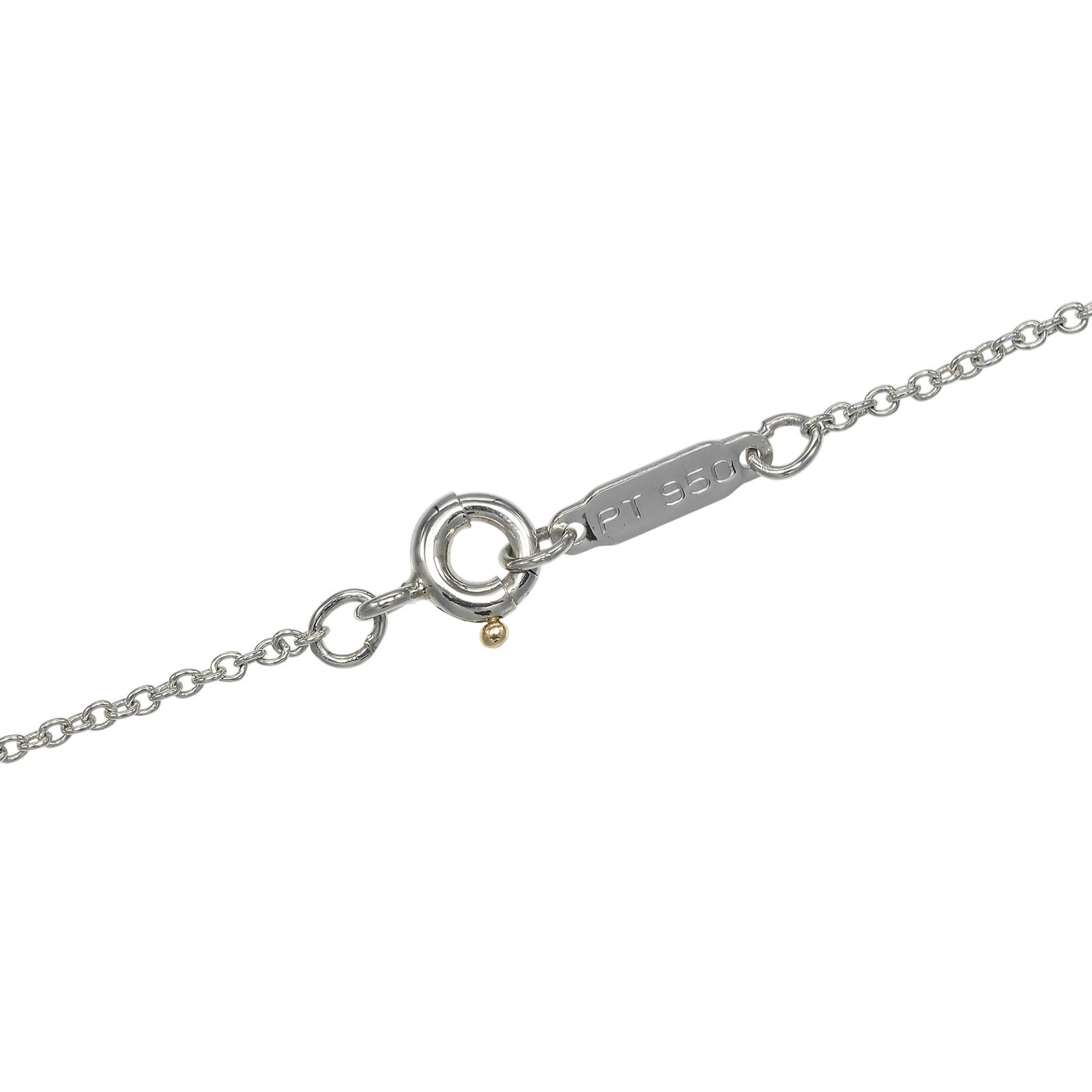 ティファニー クロスステッチ Pt950プラチナ ダイヤモンド ネックレス