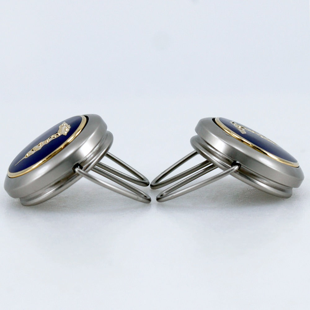 Trussardi ロゴ メタル カフリンクス