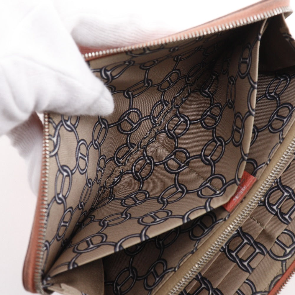 エルメス アザップロング シルクイン レザー 長財布