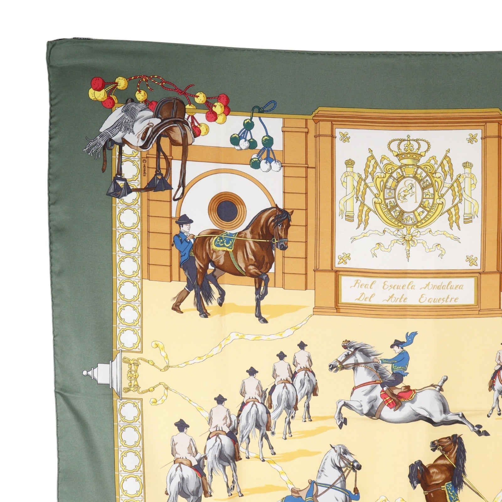 エルメス カレ90 Real Escuela Andaluza Del Arte Ecuestre シルクスカーフ