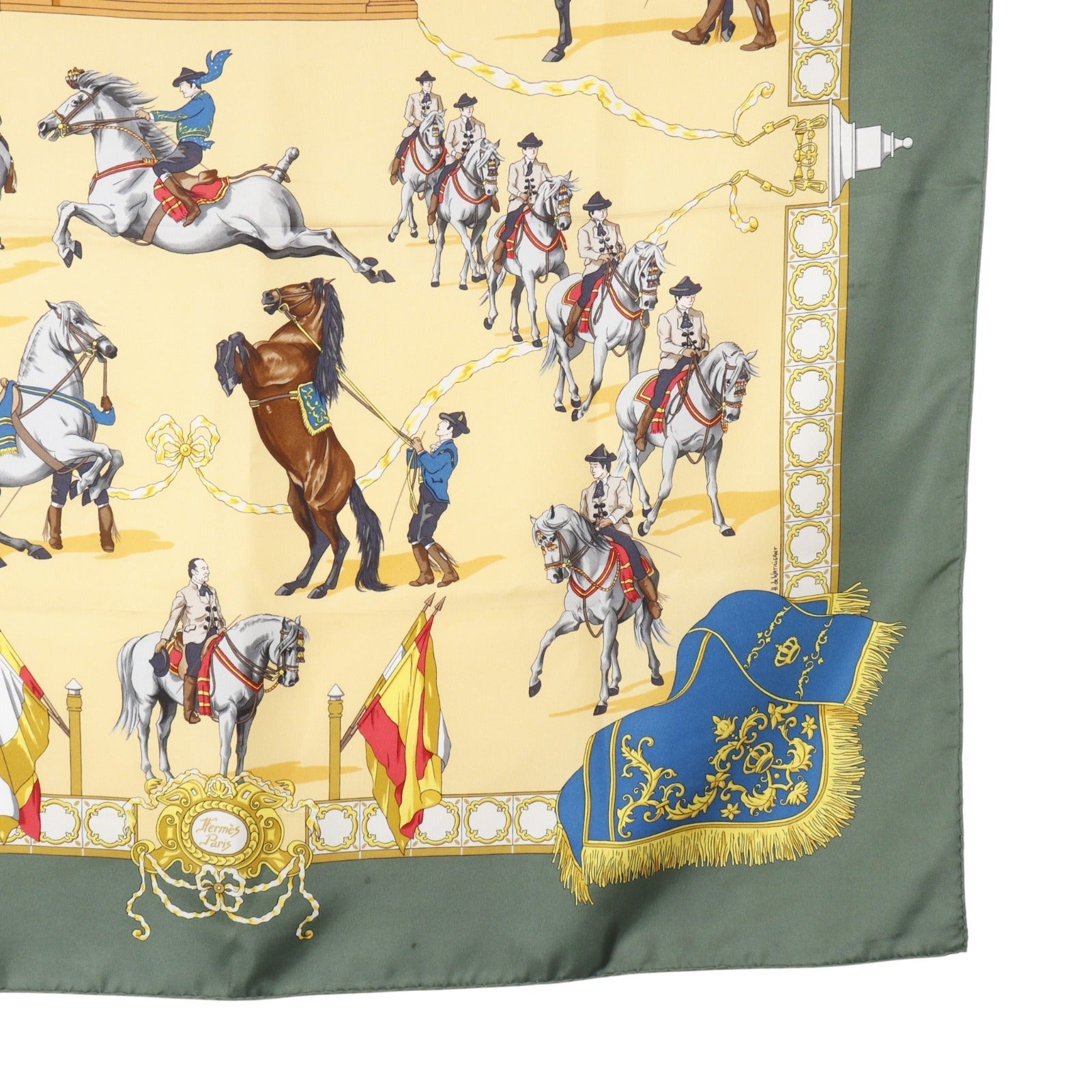 エルメス カレ90 Real Escuela Andaluza Del Arte Ecuestre シルクスカーフ