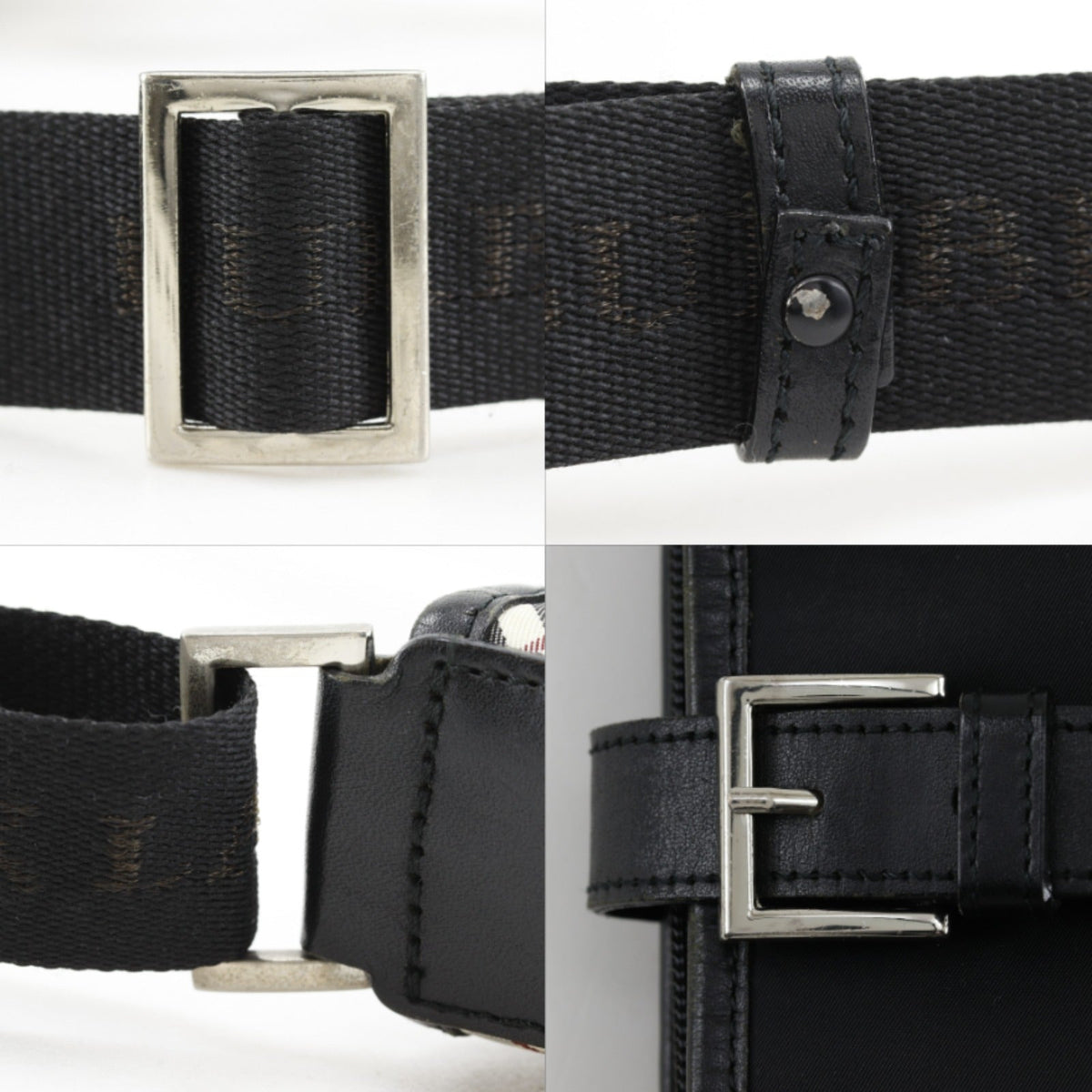 バーバリーブラックレーベル ナイロンショルダーバッグ