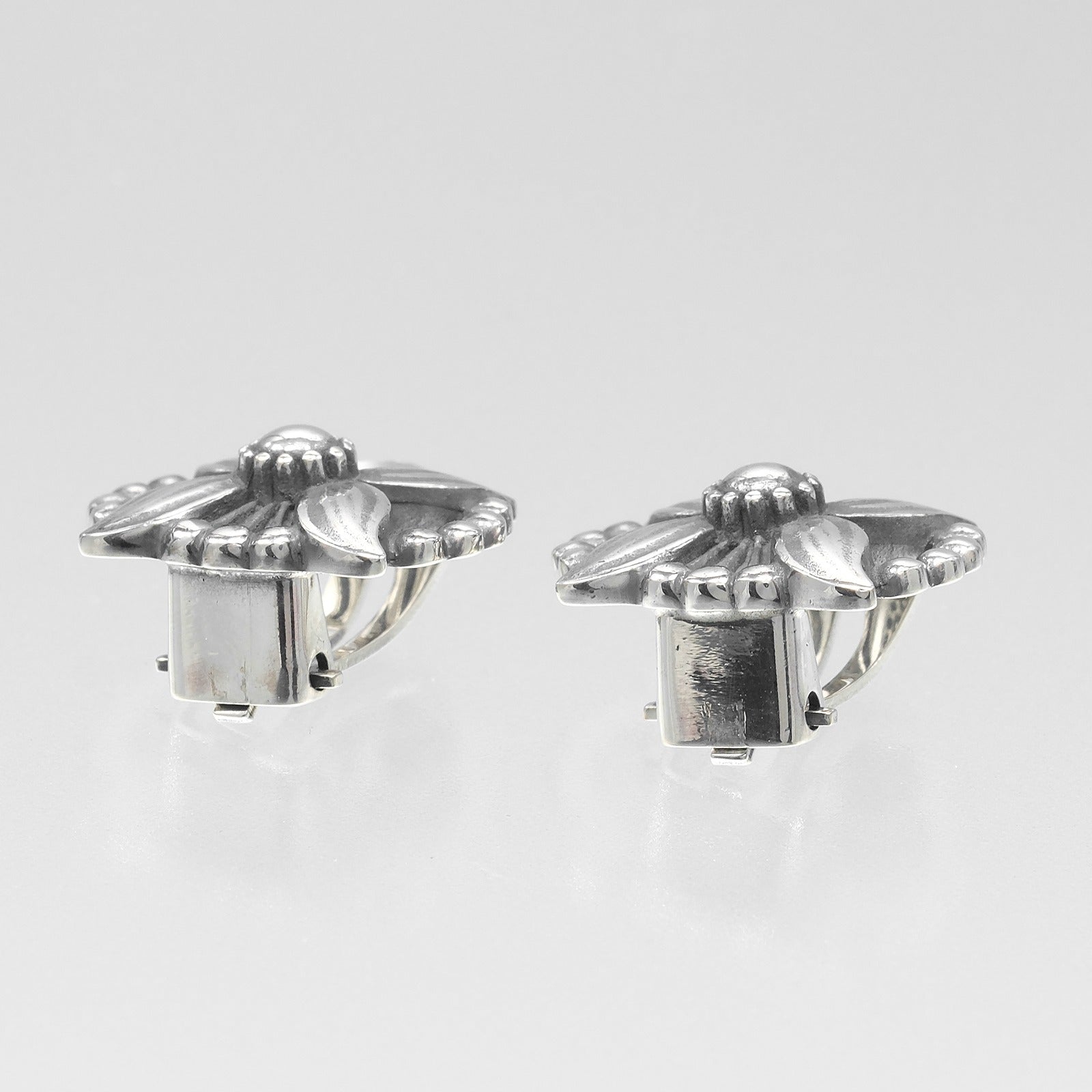 ジョージ ジェンセン エーデルワイス シルバー 925 ピアス