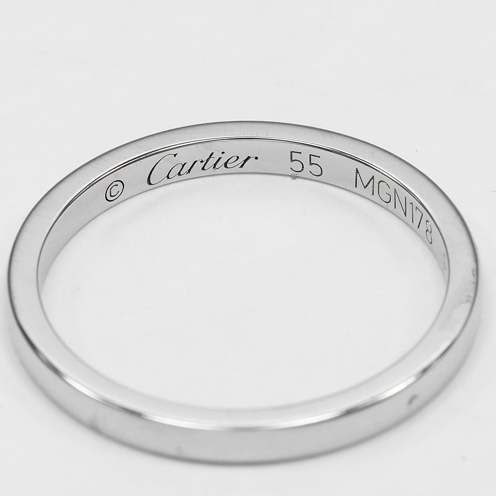 カルティエ バレリーナ Pt950 プラチナ リング 55号