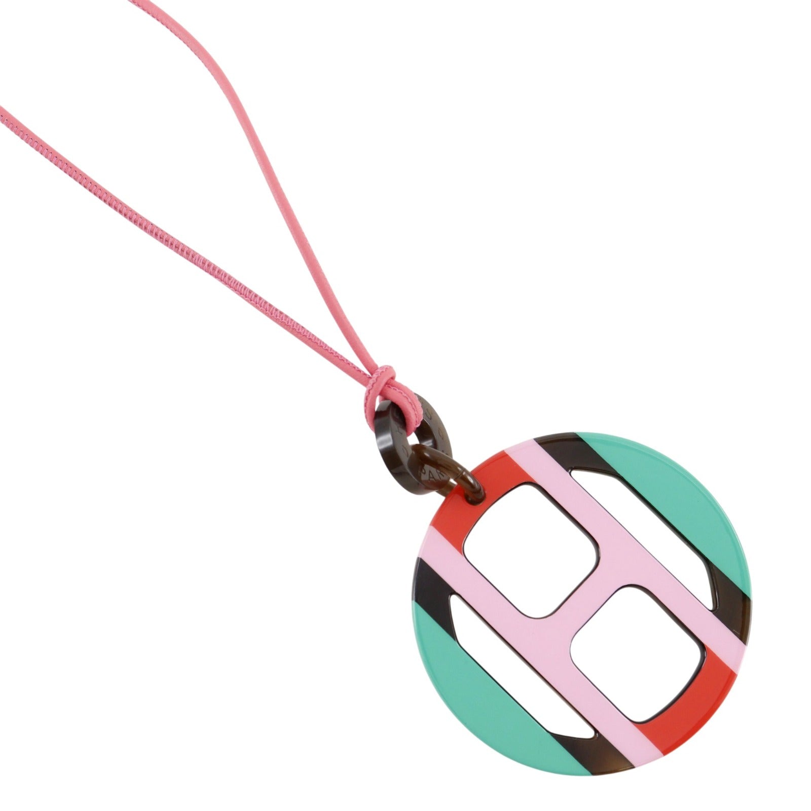 エルメス Hエキップ バッファローホーン ネックレス