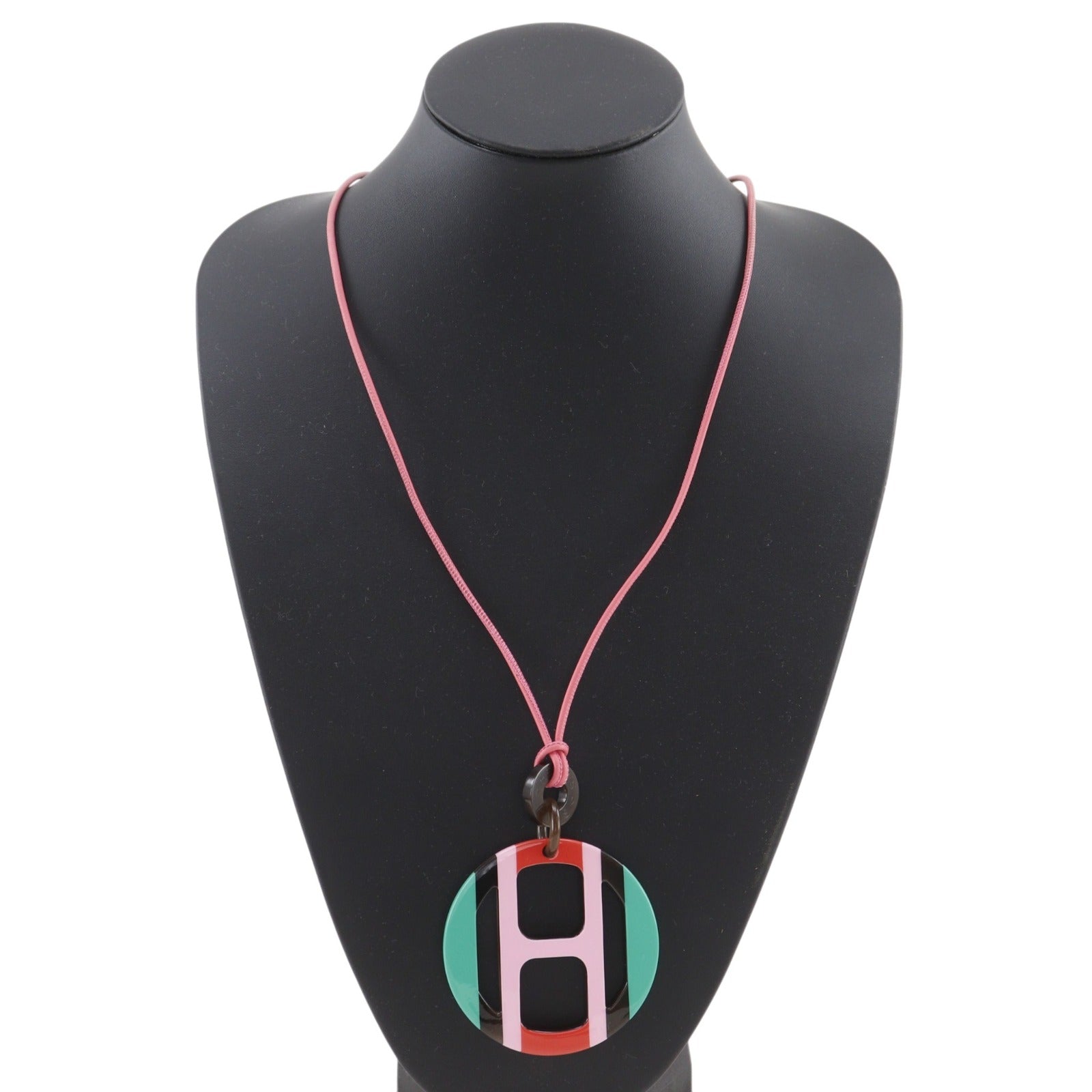 エルメス Hエキップ バッファローホーン ネックレス