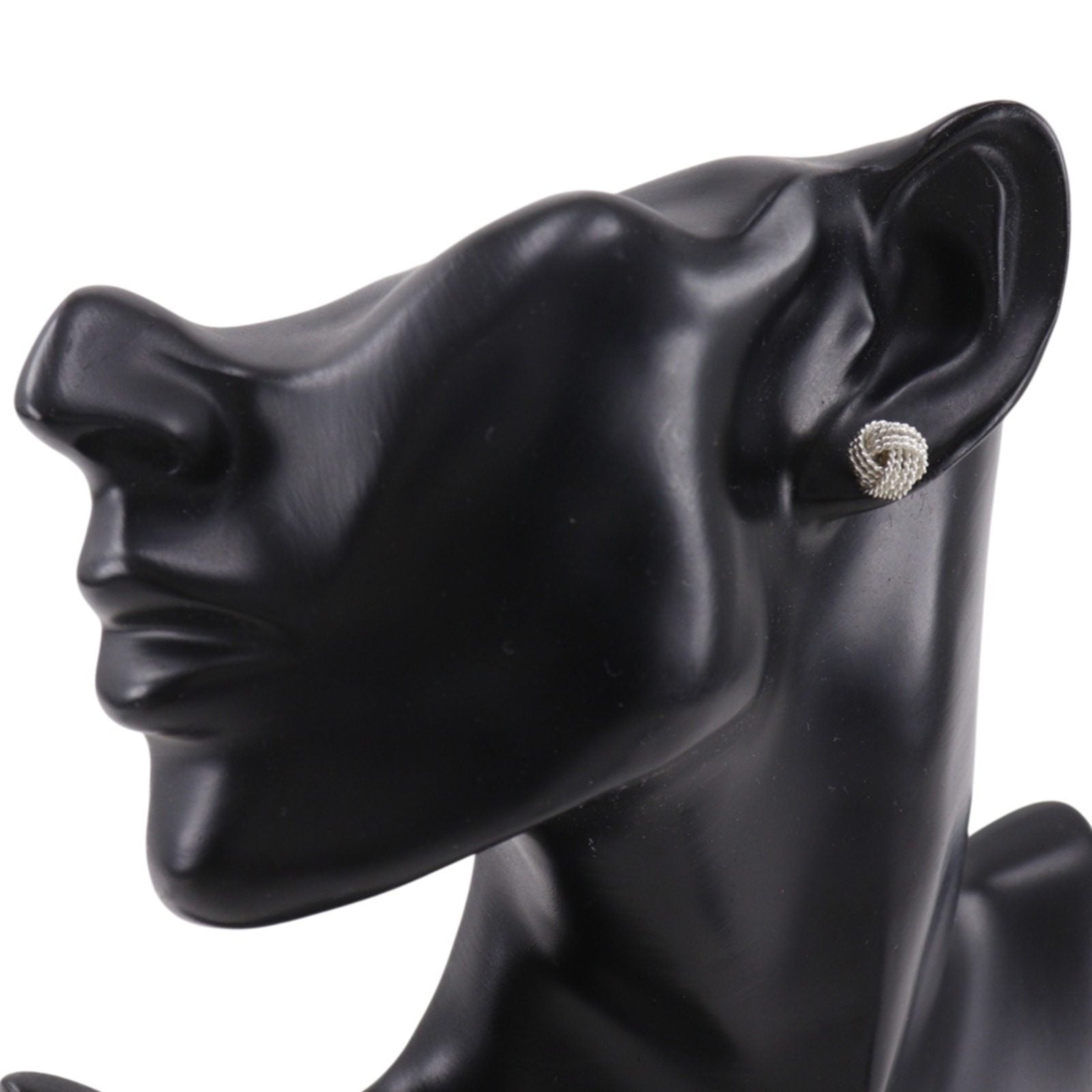 ティファニー メッシュノット シルバー ピアス