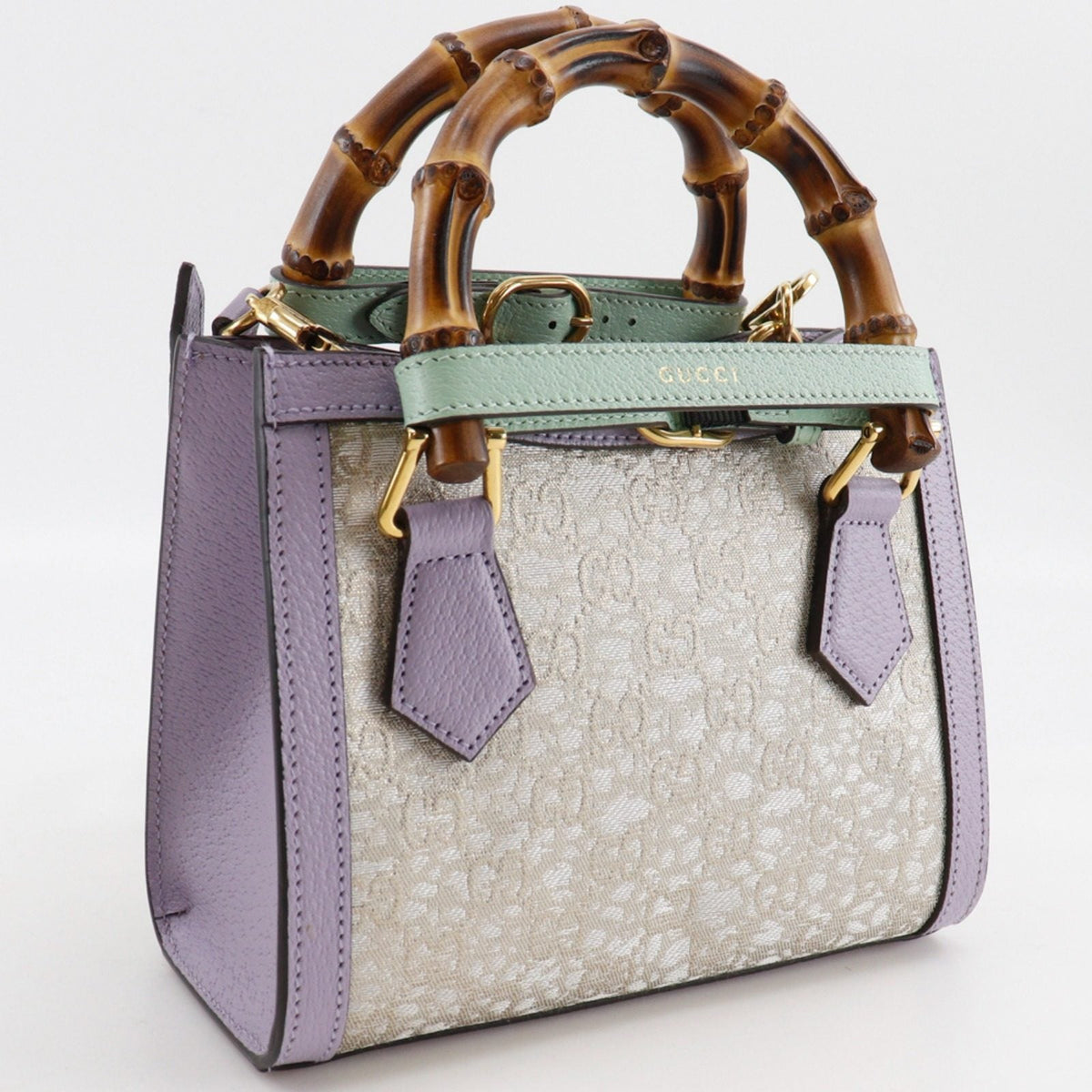 グッチ ダイアナ スモール GUCCI NISHIJIN レザー 西陣織 2wayハンドバッグ