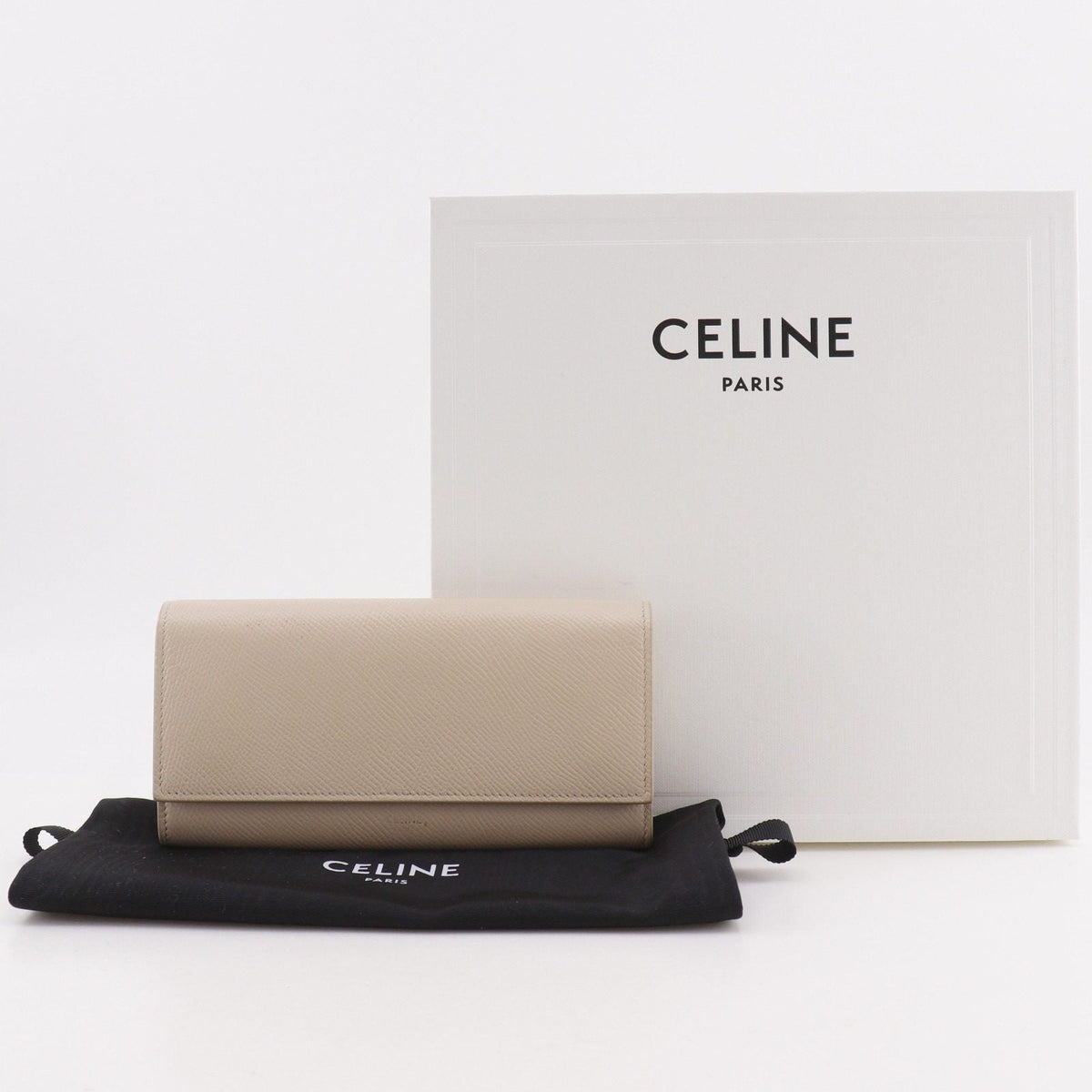 セリーヌ ラージフラップウォレット カーフ 長財布
