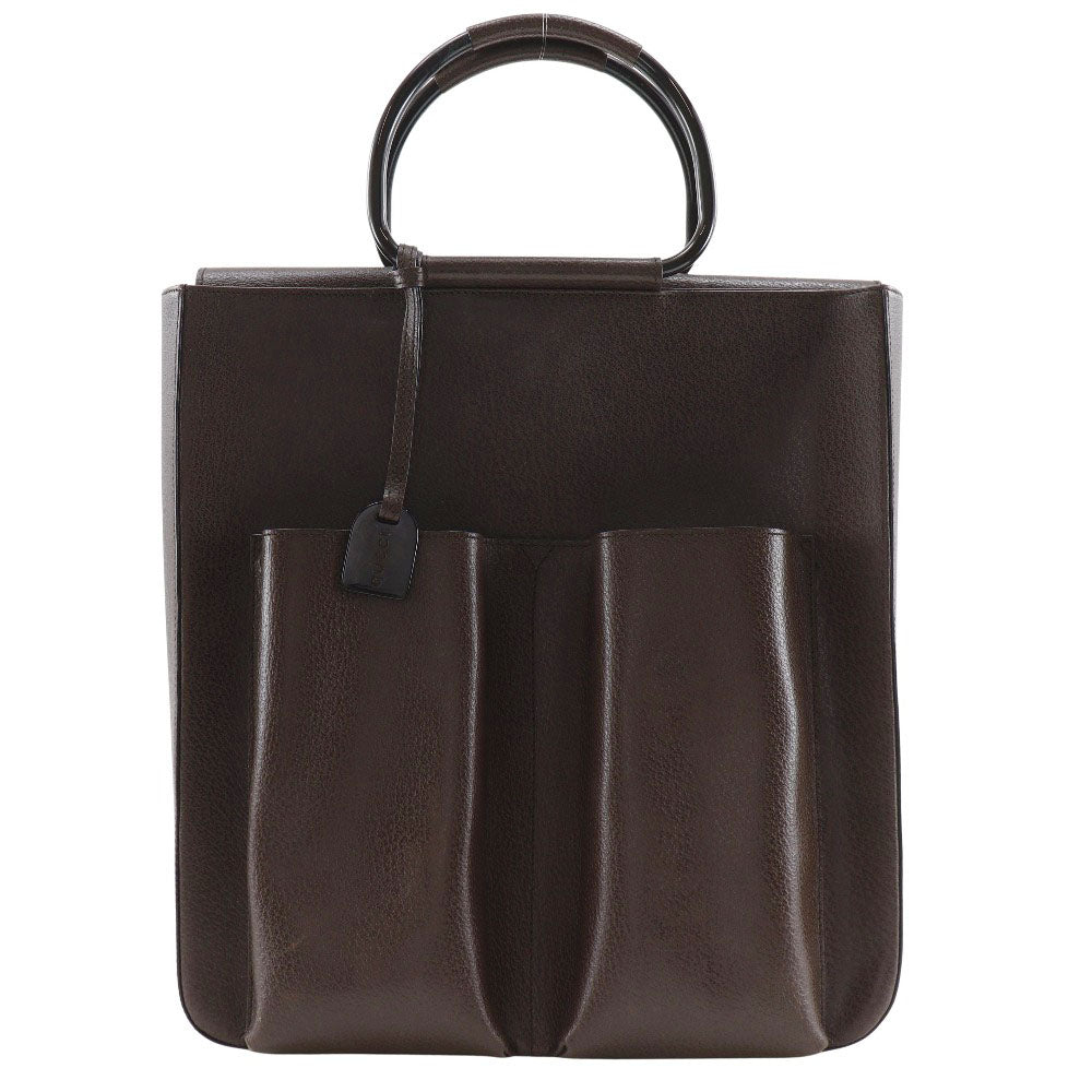 グッチ オールドグッチ レザー ハンドバッグ