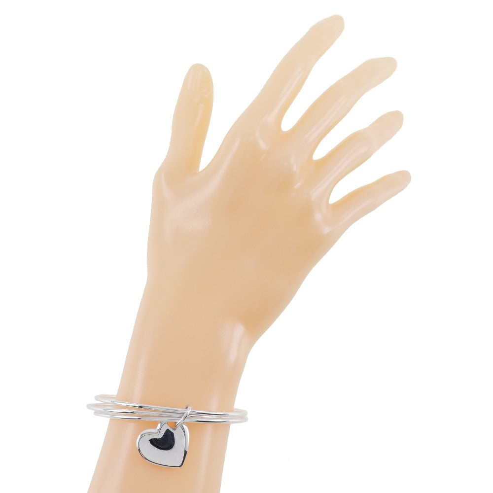 ティファニー ダブルハート シルバーバングル