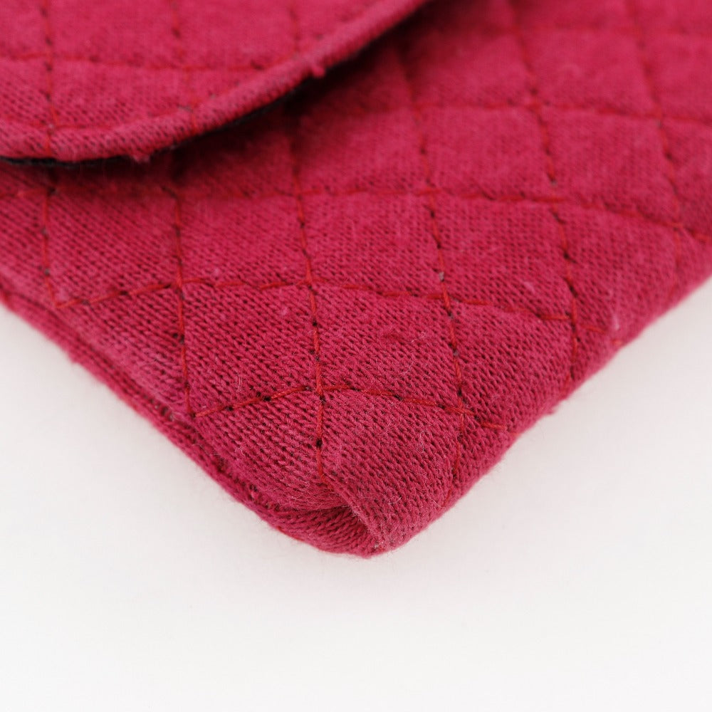 シャネル チェーン ポーチ コットン 2way ショルダー バッグ