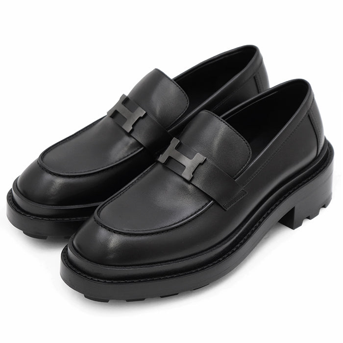 エルメスHモカシン レザーローファー