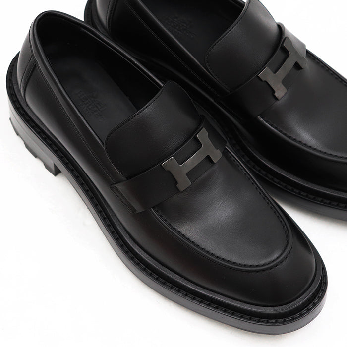 エルメスHモカシン レザーローファー