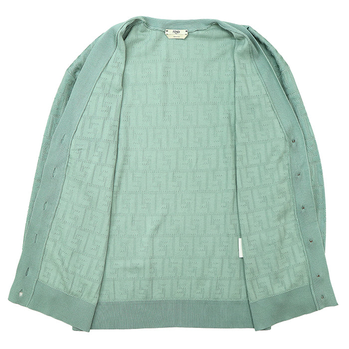 フェンディ コットンレーヨンニットカーディガン