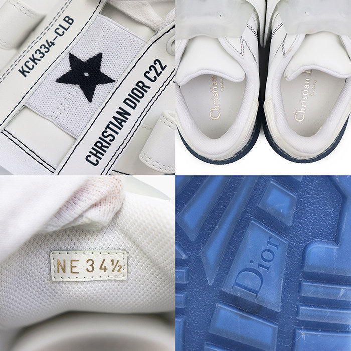 クリスチャンディオール DIOR-ID ラバー レザースニーカー
