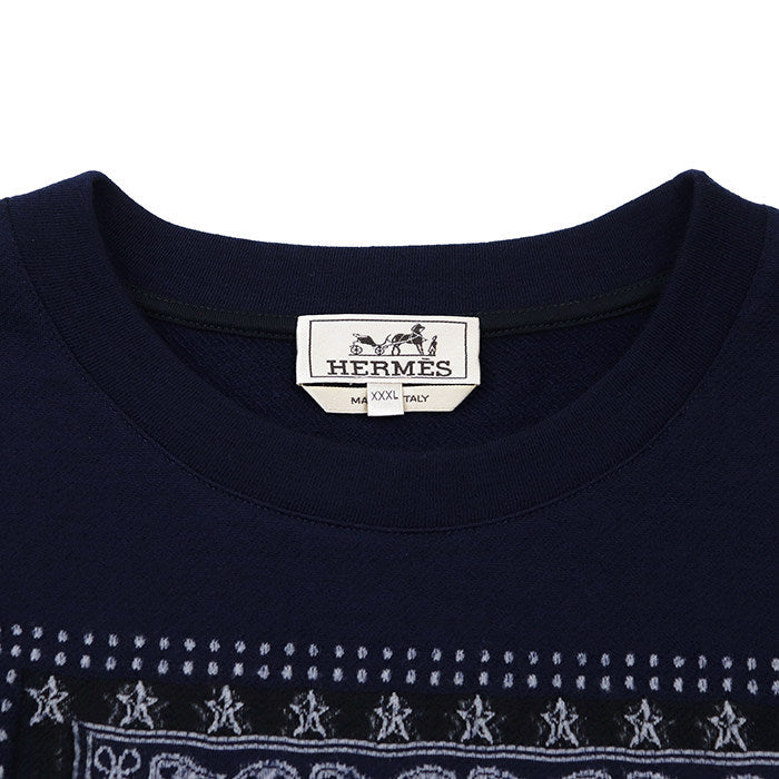 エルメス CHEVAL PUNK BANDANA ウールスウェットXXXL