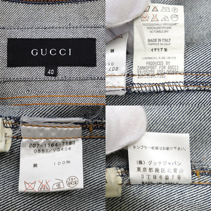 グッチ コットンデニムジャケット