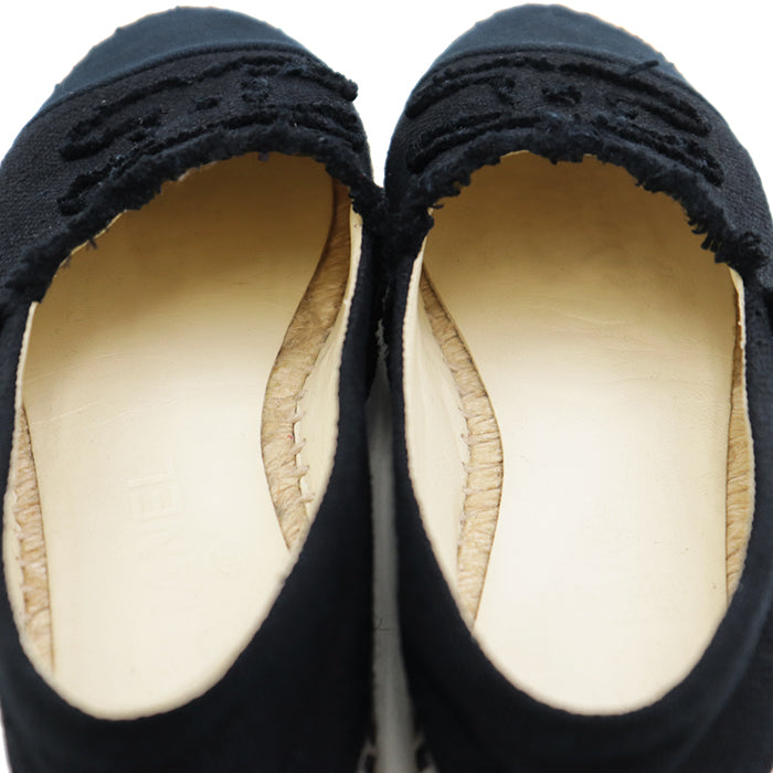 シャネル G29762 コットンキャンバス ジュート エスパドリーユ