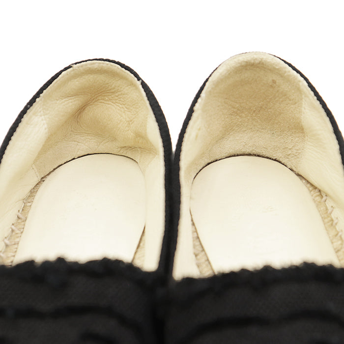 シャネル G29762 コットンキャンバス ジュート エスパドリーユ