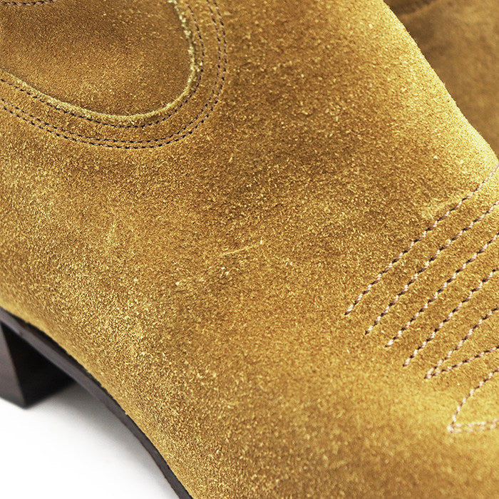 セリーヌ スエードウエスタン刺繍ブーツ