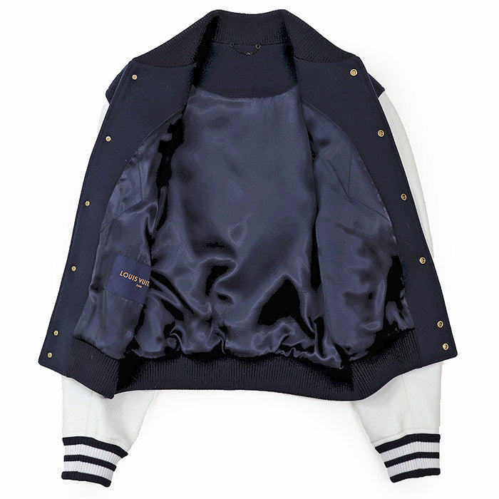 ルイヴィトン ウールカシミヤレザーバーシティジャケット