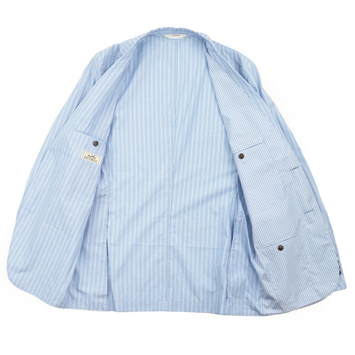 エルメス ストライプ レイヤード シャツ ジャケット