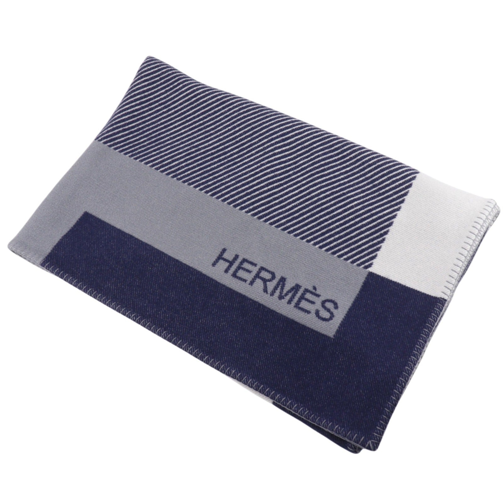 エルメス Hリヴィエラ ウールカシミヤ ブランケット