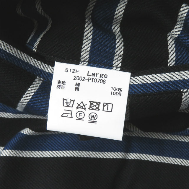 クオン TRIMMED TROUSERS コットン パンツ