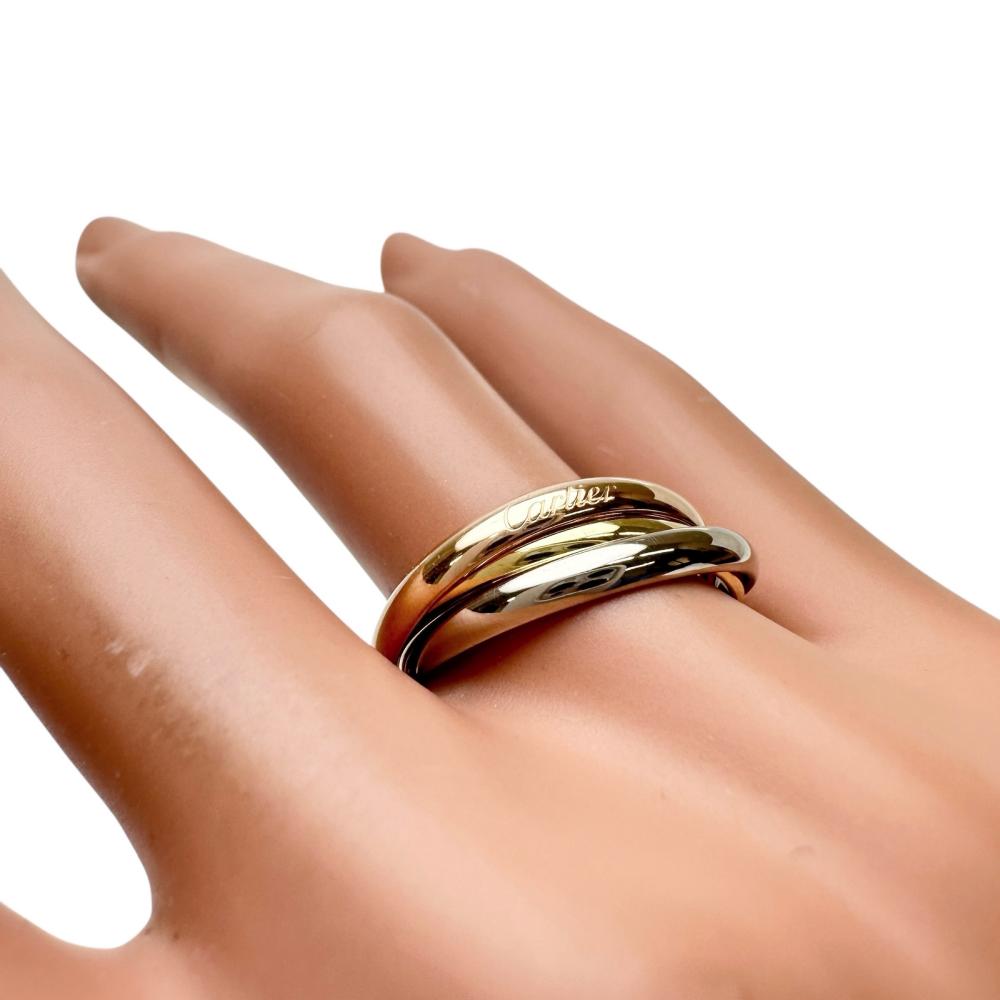 カルティエ トリニティ Au750 リング 15号