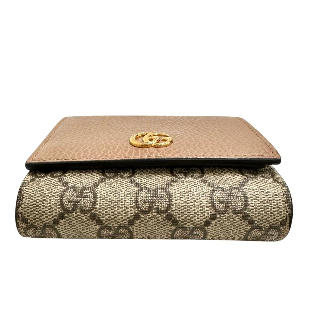 グッチ GGマーモント GGスプリームキャンバス レザー 財布