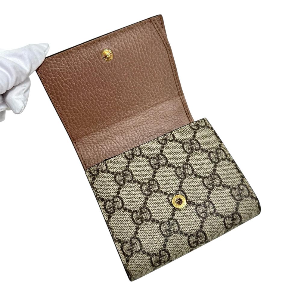 グッチ GGマーモント GGスプリームキャンバス レザー 財布